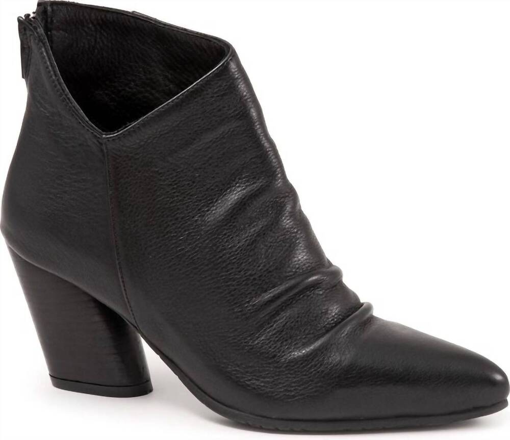 NEW BUENO women's fray boots in black amalfi